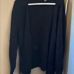 Divided Women's Classic Black open front Cardigan medium